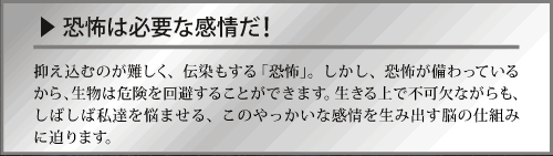 恐怖は必要な感情だ！